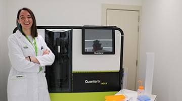 Paula Ortiz, Lab Manager del nou laboratori de la Fundació Pasqual Maragall: “Disposem de tecnologia capdavantera capaç de detectar concentracions molt baixes de proteïna”